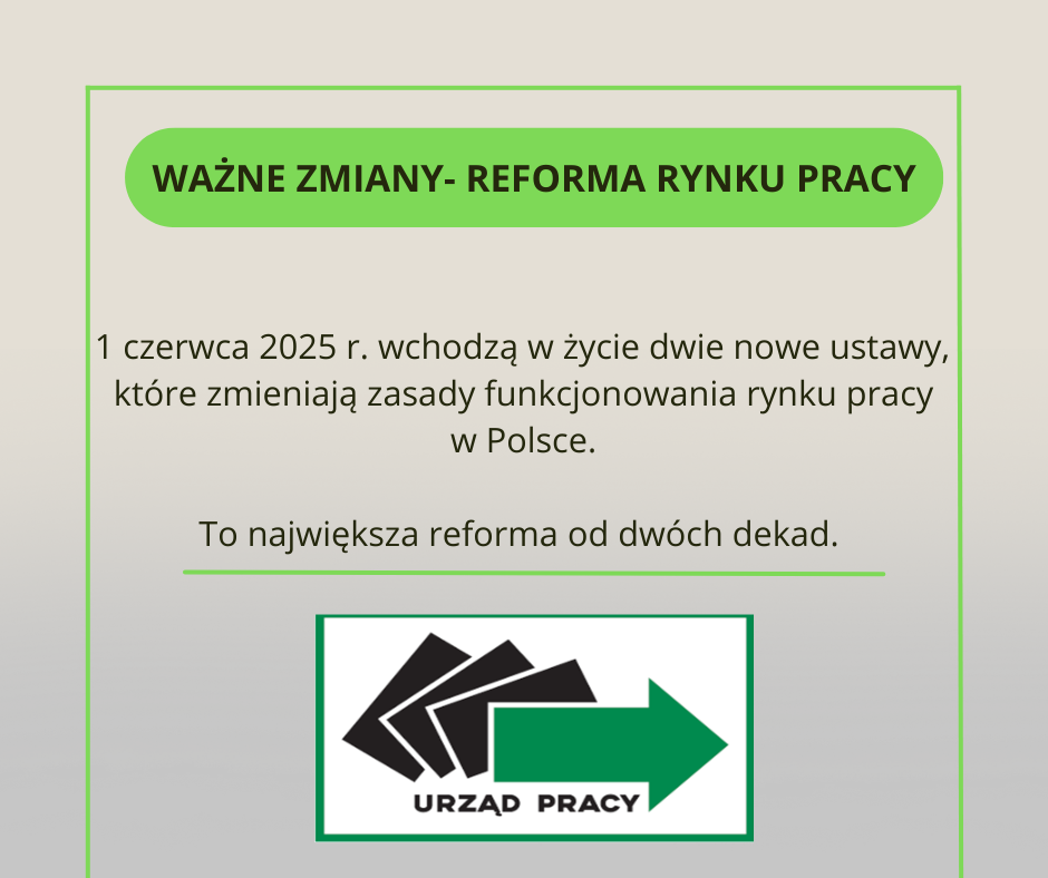 Zdjęcie artykułu Ważne zmiany - reforma rynku pracy