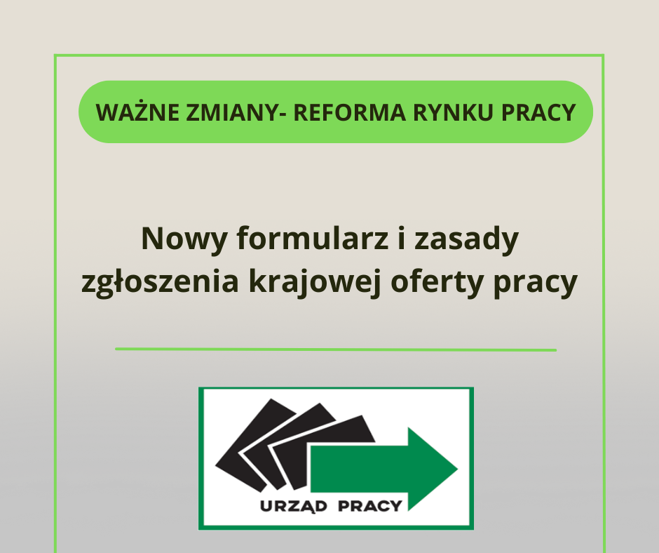 Zdjęcie artykułu Zmiany dotyczące zgłaszania ofert pracy